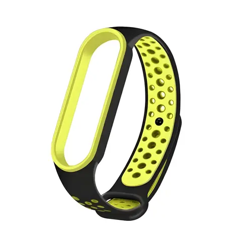 Beline Design schwarz-grünes Armband für XIAOMI Mi Band 5/6/7 / Silikon