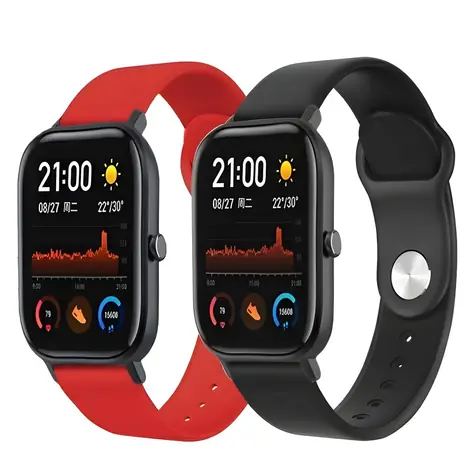 Beline Everyday Armband rot / Armband für Smartwatches / Breite 20 mm / Silikon