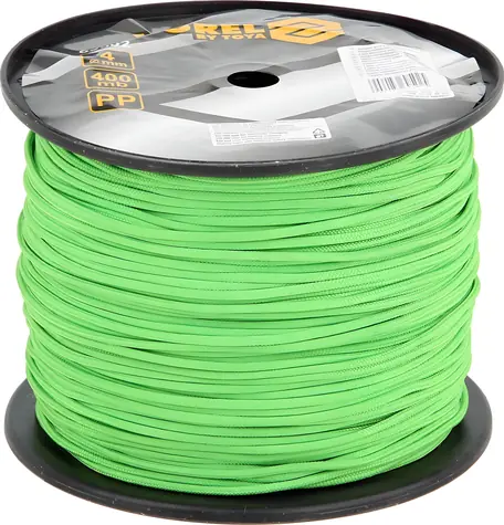 Vorel Geflochtenes Seil 4 mm x 400 m / Seil / O 4 mm / 400 m / Polypropylen