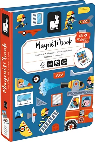 JANOD Magnetbuch Feuerwehrleute / Magnetbuch