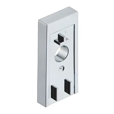 Hansgrohe Fliesenausgleichsplatte Chrom / Platte / Kunststoff