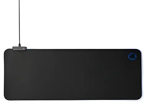 Nedis Gaming-Mauspad Schwarz / Mauspad / Gummi / Mikrofaser