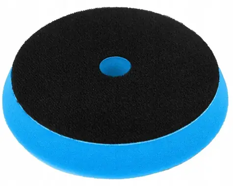 Dedra Polierschwamm mit Klettverschluss, weich, 150 mm, blau / Polierschwamm / Durchmesser 150 mm / Dicke 25 mm