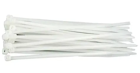 Vorel Kabelbinder weiß 100 x 2,5 mm / Kabelbinder / 100 Stück