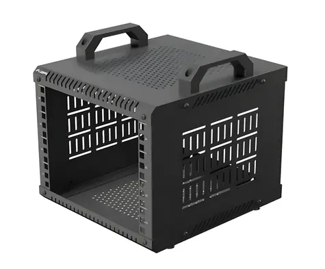 10" OR10-2304-B schwarz / Offenes Rack / 4 HE / 280 × 300 mm