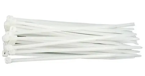 Vorel Kabelbinder 75 x 2,4 mm weiß / Kabelbinder / 100 Stück