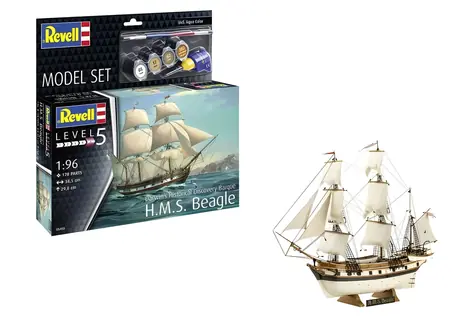 Revell HMS Beagle Schiffsmodell / Plastikmodell / Klebebausatz