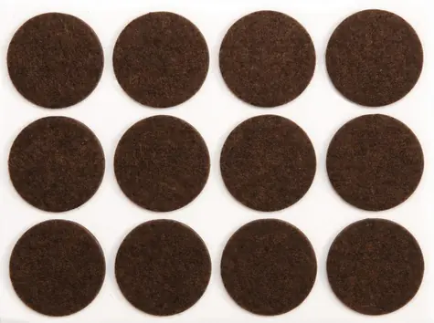 Vorel Selbstklebende Möbelgleiter 28 mm / Möbelgleiter / 12er-Set