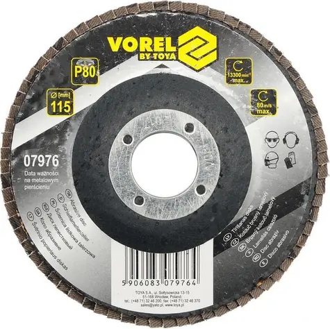 Vorel Lamellenschleifscheibe / 115 mm / P120