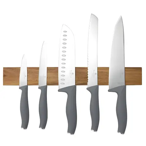 BERLINGERHAUS Aspen Kollektion / Messerset / 6-teilig / Magnethalter aus Akazienholz