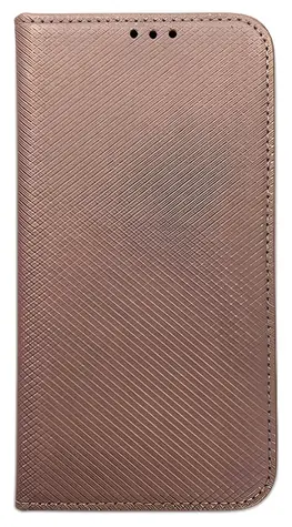 NoName SMART Magnet Book Hülle für Motorola Edge 50 Pro, Roségold / Klapphülle / Magnetverschluss