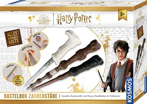 KOSMOS Kreativset Harry Potter Zauberstäbe / ab 8 Jahren / Holz und Modelliermasse