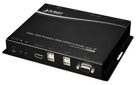 Planet IHD-420PR / Videoempfänger / HDMI / USB / 4K/60 / Multicast / PoE