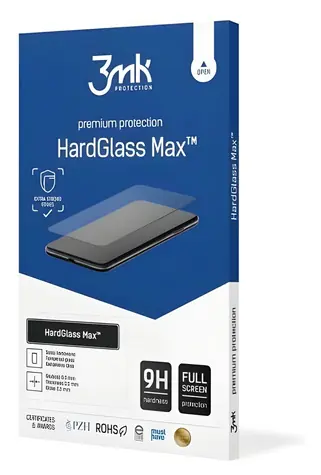 3MK HardGlass Max schwarz für Samsung Galaxy A24 4G/A25 5G (SM-A256) / Schutzglas / Vollflächig gehärtet