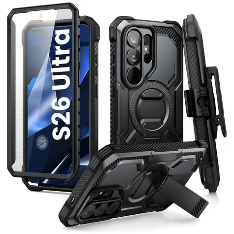 Supcase ArmorBox Clip Mag schwarz / Schutzhülle / für Samsung Galaxy S26 Ultra / MagSafe