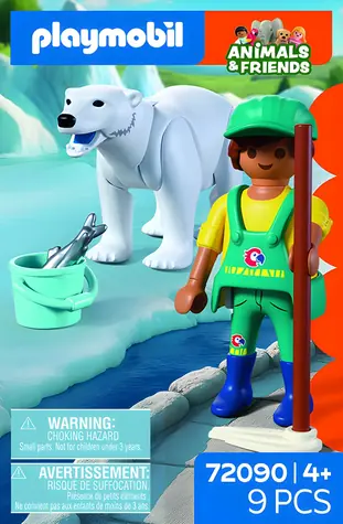 Playmobil 72090 Eisbär und Pfleger / Bausatz