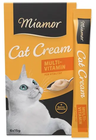 Miamor Multivitamincreme für Katzen / Ergänzungsfuttermittel / 6 × 15 g