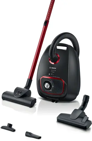 BOSCH Serie 4 BGB41POW1 Staubsauger, schwarz / Beutelstaubsauger / 850 W / 4 l / HEPA 13 / 75 dB