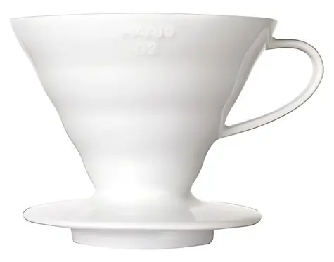 Hario V60 VDC-01W weiß / Kaffeefilterkanne / Keramik / Größe 01