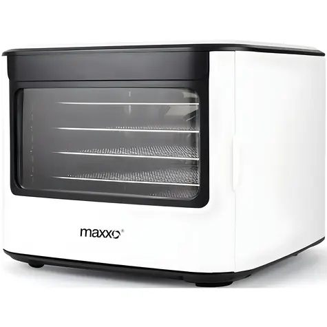 Maxxo NIR Rapid Dry weiß / Lebensmitteltrockner / 5 Tabletts / 500 W / Touch-Bedienung / Timer