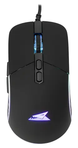 Baracuda NAUTILUS schwarz / Gaming-Maus / Optisch / 7D / 12800 DPI / 1,5 m / USB / 75 g