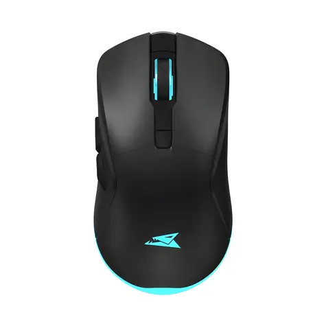 Baracuda Turtle schwarz / Gaming-Maus / Kabellos / 3200 DPI / RGB / 6 Tasten / USB-Nano-Empfänger