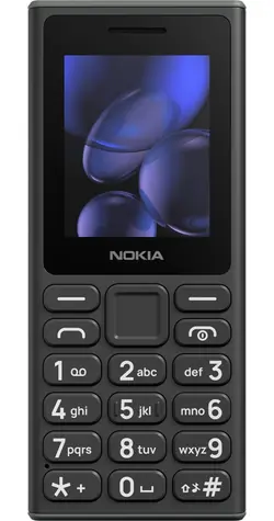 Nokia 105 2G Dual-SIM 2025 Schwarz / 2" QQVGA / IP54 / USB-C / FM-Radio / 1000 mAh