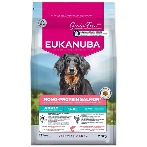 Eukanuba Special Care Mono-Protein Adult Lachs / Granulat für Hunde / getreidefrei / 2,3 kg