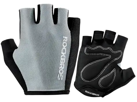 Rockbros S099GR graue Fahrradhandschuhe / Größe XL