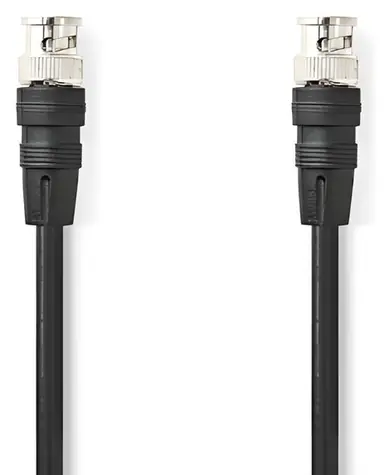 Nedis BNC-Videokabel schwarz / Videokabel / BNC - BNC / 75 Ohm / 5 m / PVC