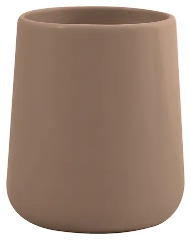 MSV MAONIE Zahnbürstenbecher matt Cappuccino / Keramik