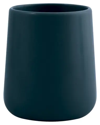 MSV MAONIE Zahnbürstenbecher matt Petroleum / Keramik