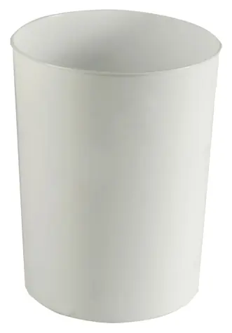 Denox Pappe Abfalleimer 11 l weiß / Kunststoff