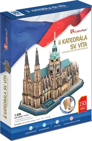 CubicFun 3D-Puzzle St.-Veits-Kathedrale / 193 Teile / 39 x 20 x 29 cm