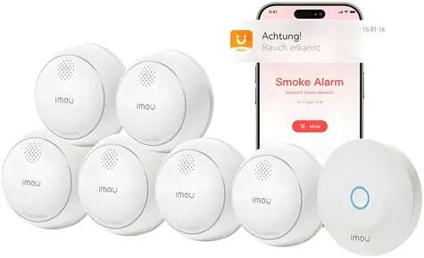 Imou ZSM1 Kit6 weiß / Rauchmelder-Set / Alarm + 6x Rauchmelder