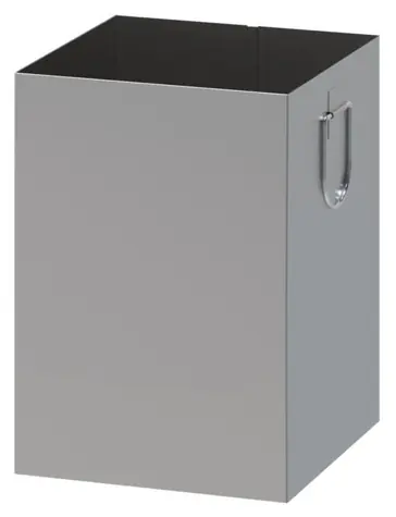 ALDA Innenbehälter für EKO WALL Station grau / Herausnehmbarer Behälter / 25 l / verzinkter Stahl