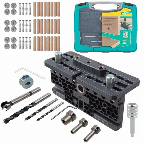 Wolfcraft Exzenterkupplungssatz für Möbel / Möbelbeschläge