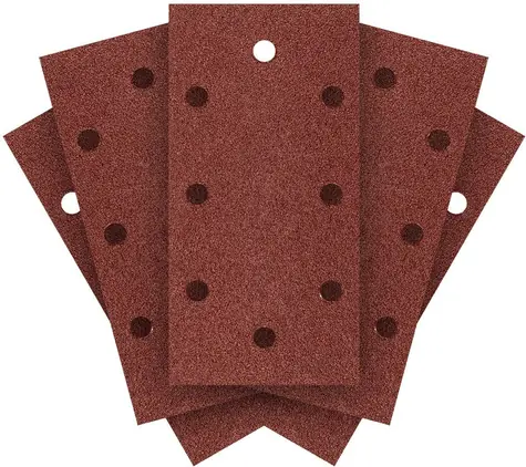 Graphite Klett-Schleifpapier 93 x 185 mm P60 / Schleifpapier / Körnung P60 / 8 Löcher / 5 Stück