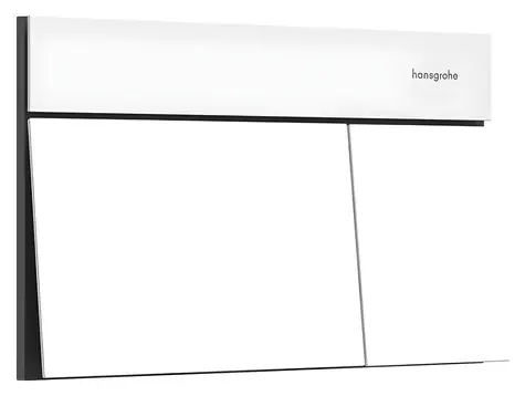 Hansgrohe iFrame Element E mattweiß / Spülknopf / Zweimengenspülung / Mechanisch / Wandmontage