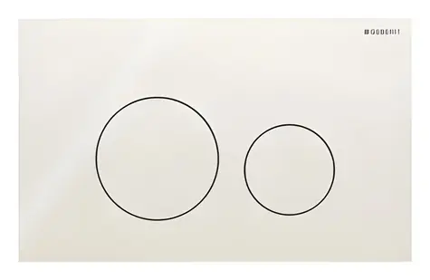 Geberit Sigma40 Glas/Sandgrau / Druckknopf / 2-fach wirkende Funktion / 246 x 152 x 6 mm