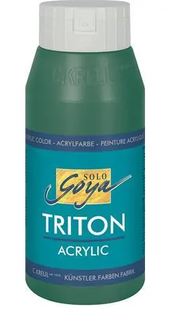 Kreul Triton SOLO GOYA Dunkelgrün / Acrylfarbe / 750 ml / wasserbasiert