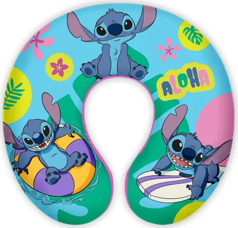 SEVEN Reisekissen für Kinder Stitch / Reisekissen / Nackenkissen / Durchmesser 21 cm / Ab 3 Jahren