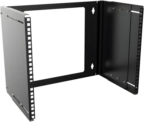 Lanview 19"-Wandrack 10 HE schwarz / Wandmontage / Tiefe einstellbar / passive Kühlung
