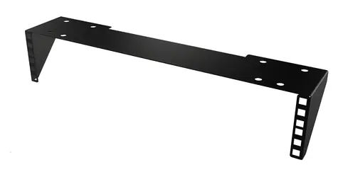 Lanview Wandmontage-Gehäuse, offener Rahmen, 19" 2HE, schwarz / Offener Rahmen / 19" / 2HE / Tragfähigkeit 30 kg