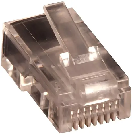 Lanview RJ45 Cat5e / Stecker / UTP / für Kabelquerschnitt AWG 24-26 / 10 Stück