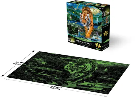 Prime 3D Leuchtpuzzle Tiger / 500 Teile