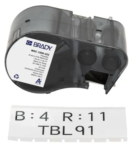 BRADY Polyester-Panel-Etiketten für M510/BMP51/BMP53/M511 / Etiketten / Selbstklebend / Polyester / Endlos