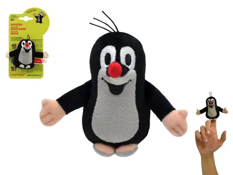 MORAVSKÁ ÚSTŘEDNA Fingerpuppe Maulwurf 8 cm / Plüsch / ab 0 Monaten