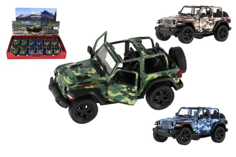KINSMART Jeep Wrangler Camo Edition Modellauto / Modellauto / Metall und Kunststoff / Rückziehmechanismus / 13 cm / ab 3 Jahren