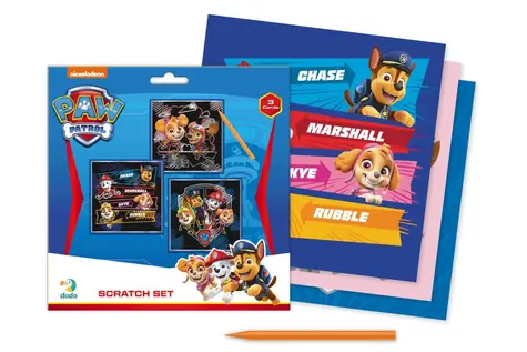 DODO Rubbelbilder Paw Patrol / 3 Stück / 20 x 20 cm / ab 3 Jahren